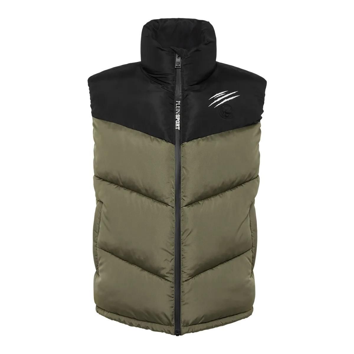 Gesteppte Colorblock Steppweste