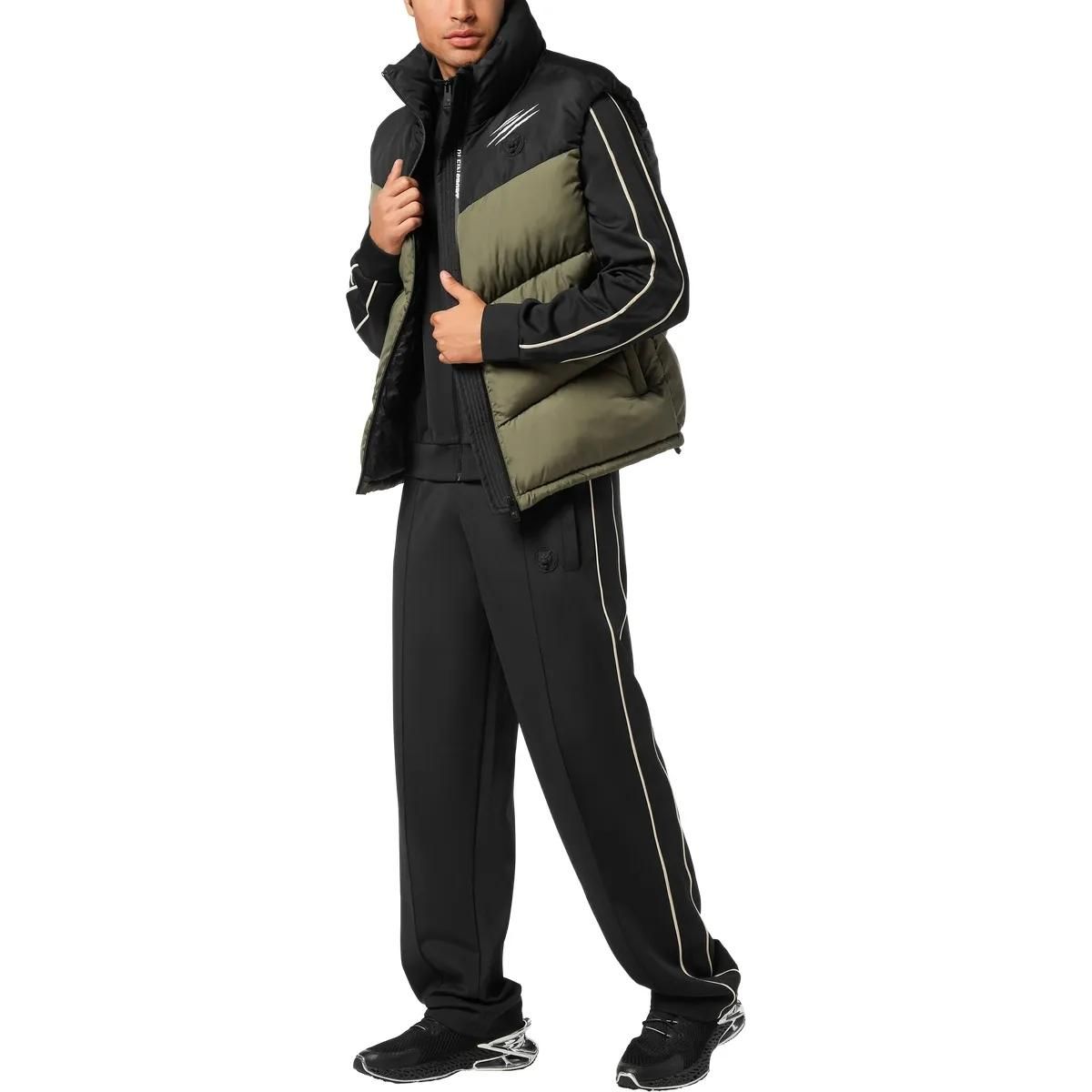 Gesteppte Colorblock Steppweste