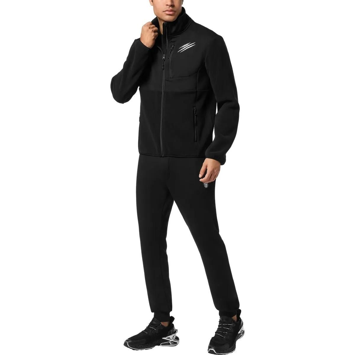 Sportliche Fleece-Jacke mit Reißverschluss