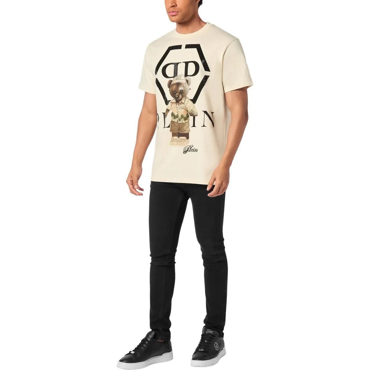 Grafik Teddybär Rundhals T-Shirt