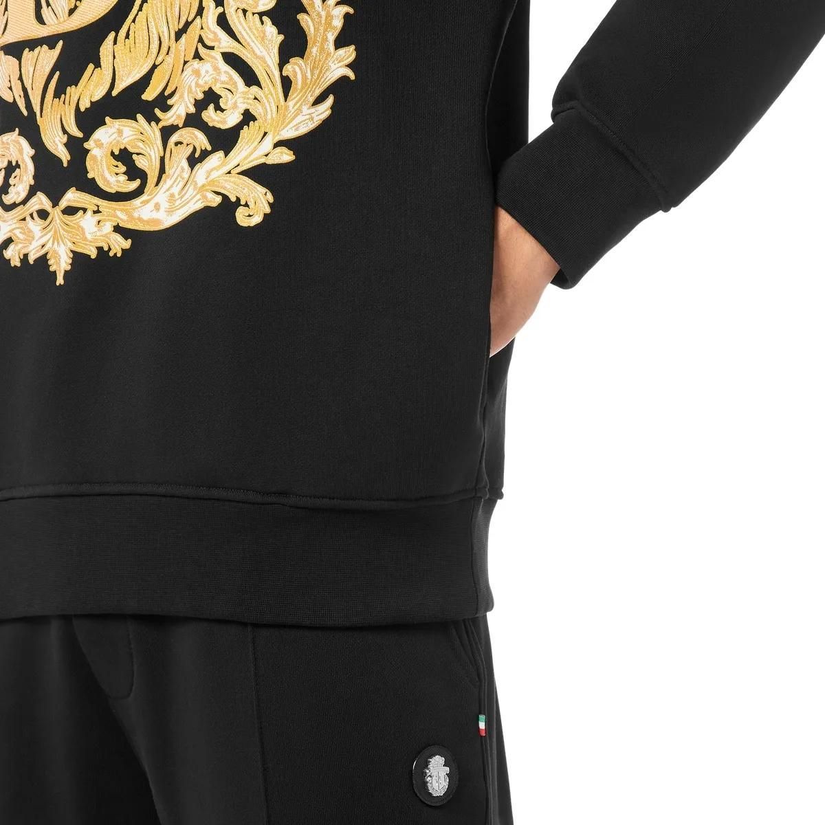 Kapuzenpullover aus Baumwolle mit auffälligem Grafikprint