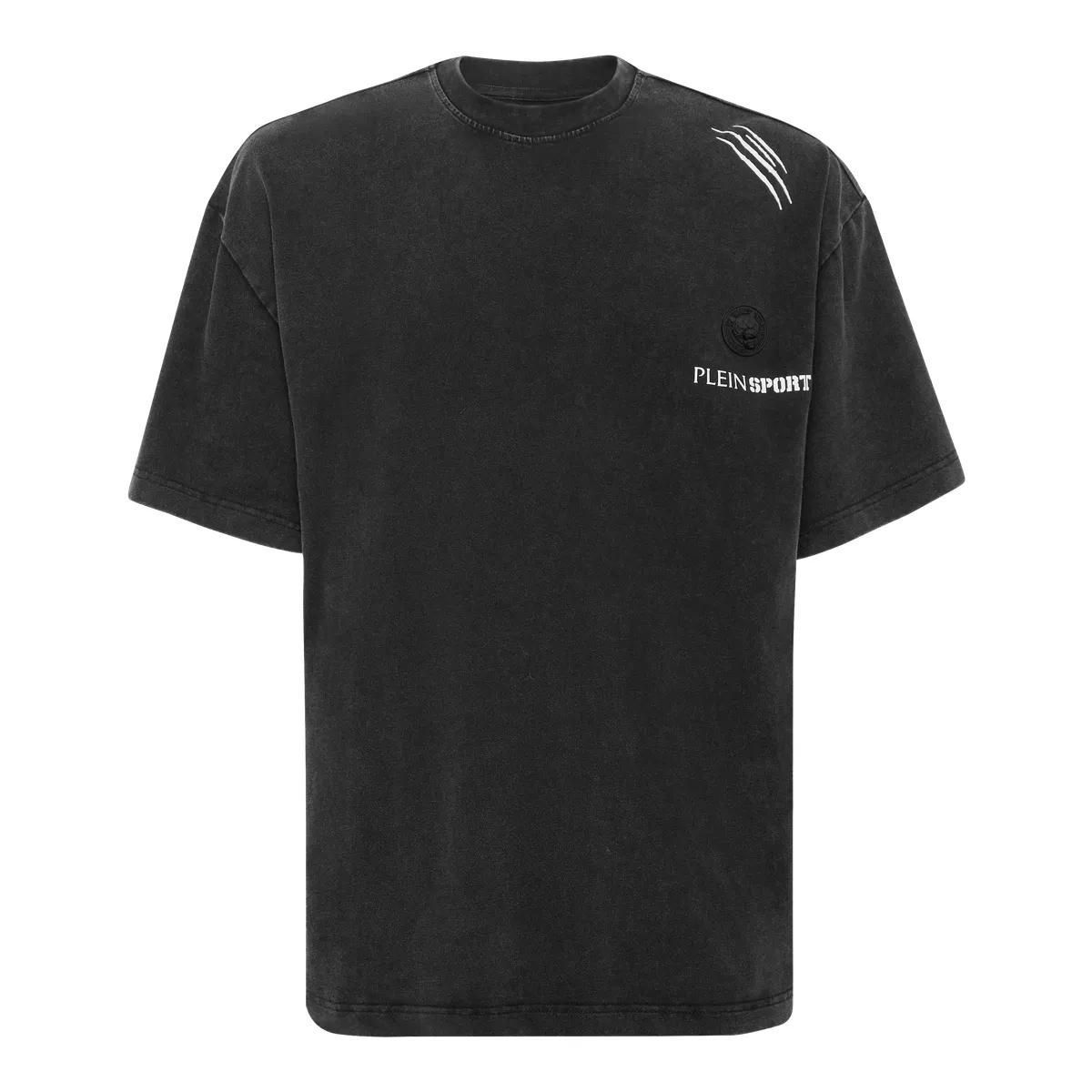 T-Shirt mit Logo-Grafik, lockere Passform