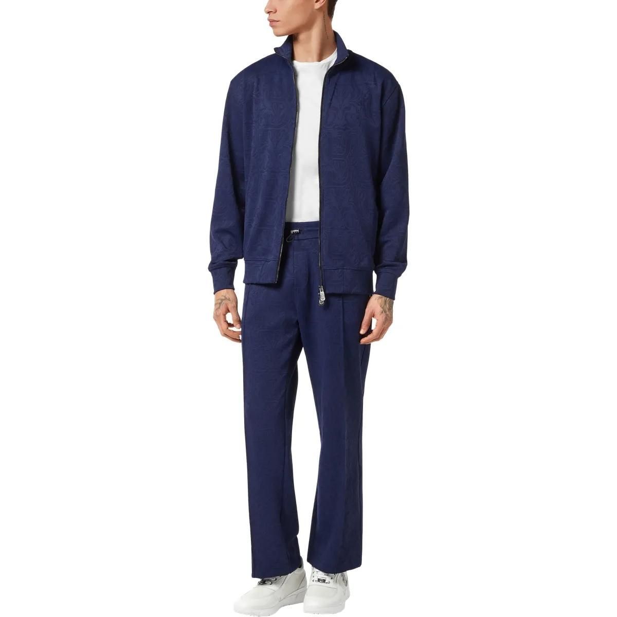 Track Jacket mit Muster und Reißverschluss