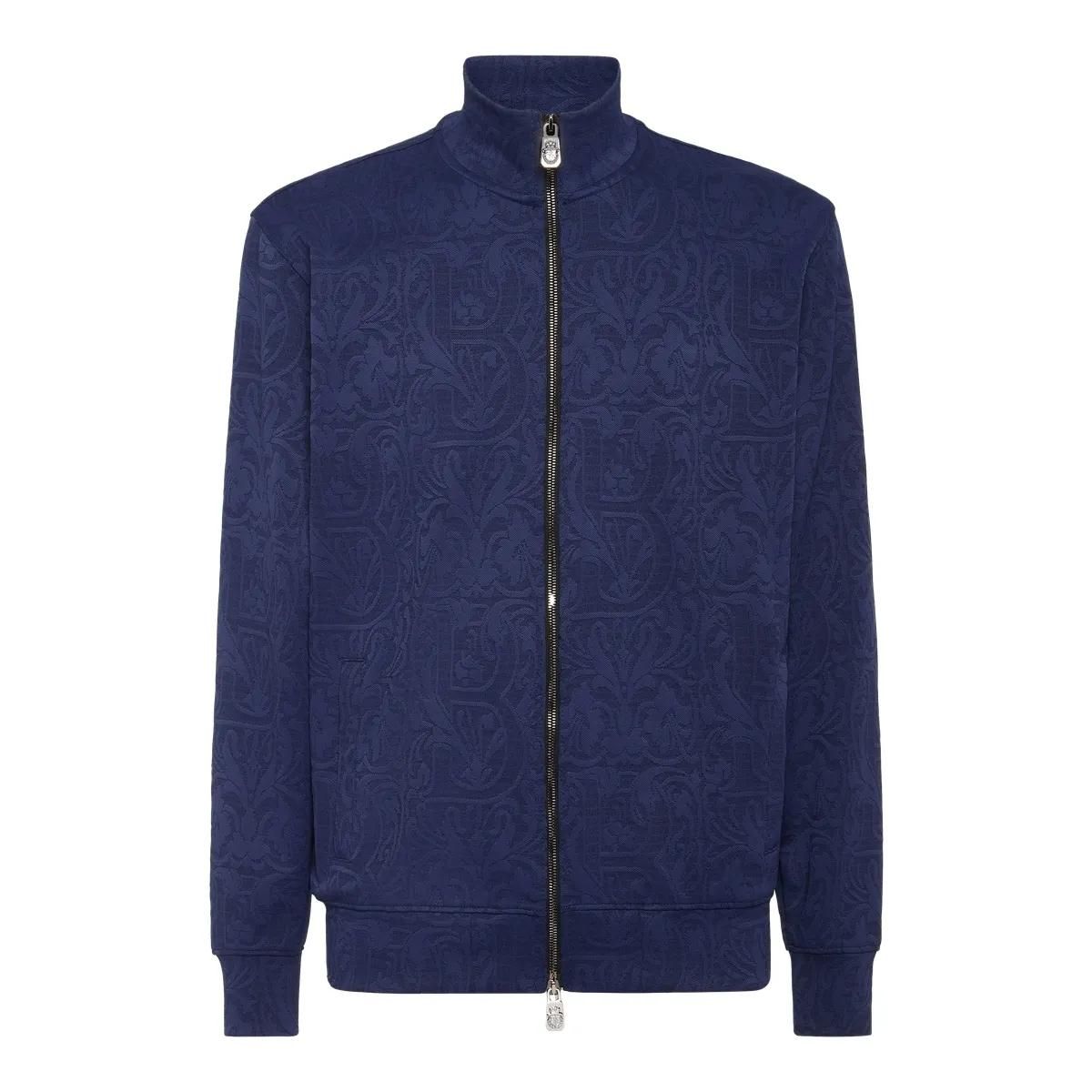 Track Jacket mit Muster und Reißverschluss