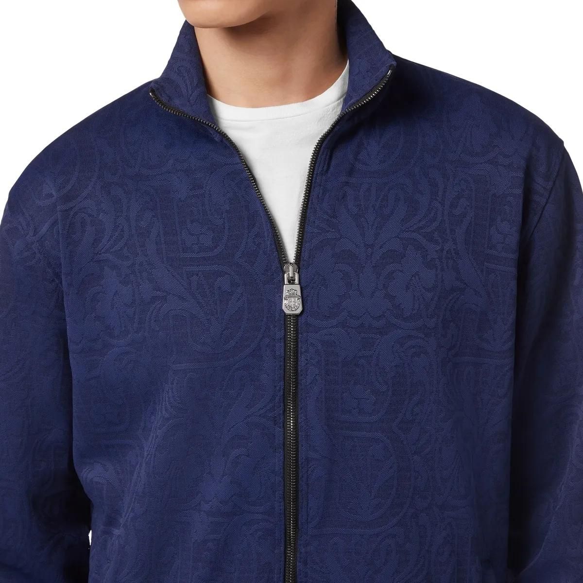 Track Jacket mit Muster und Reißverschluss