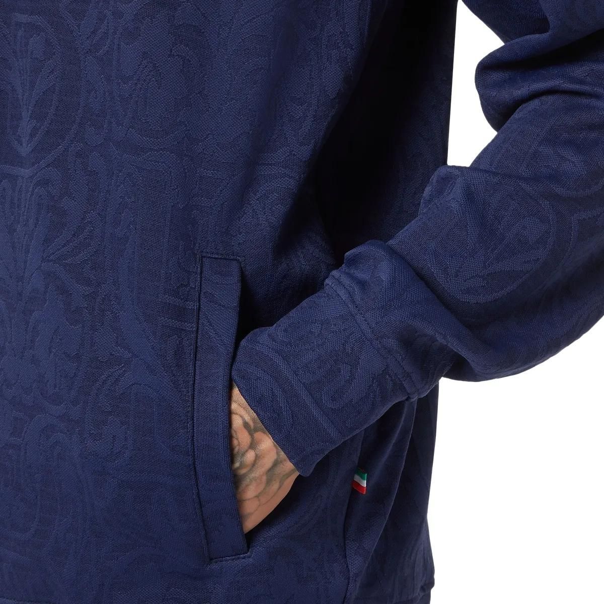 Track Jacket mit Muster und Reißverschluss