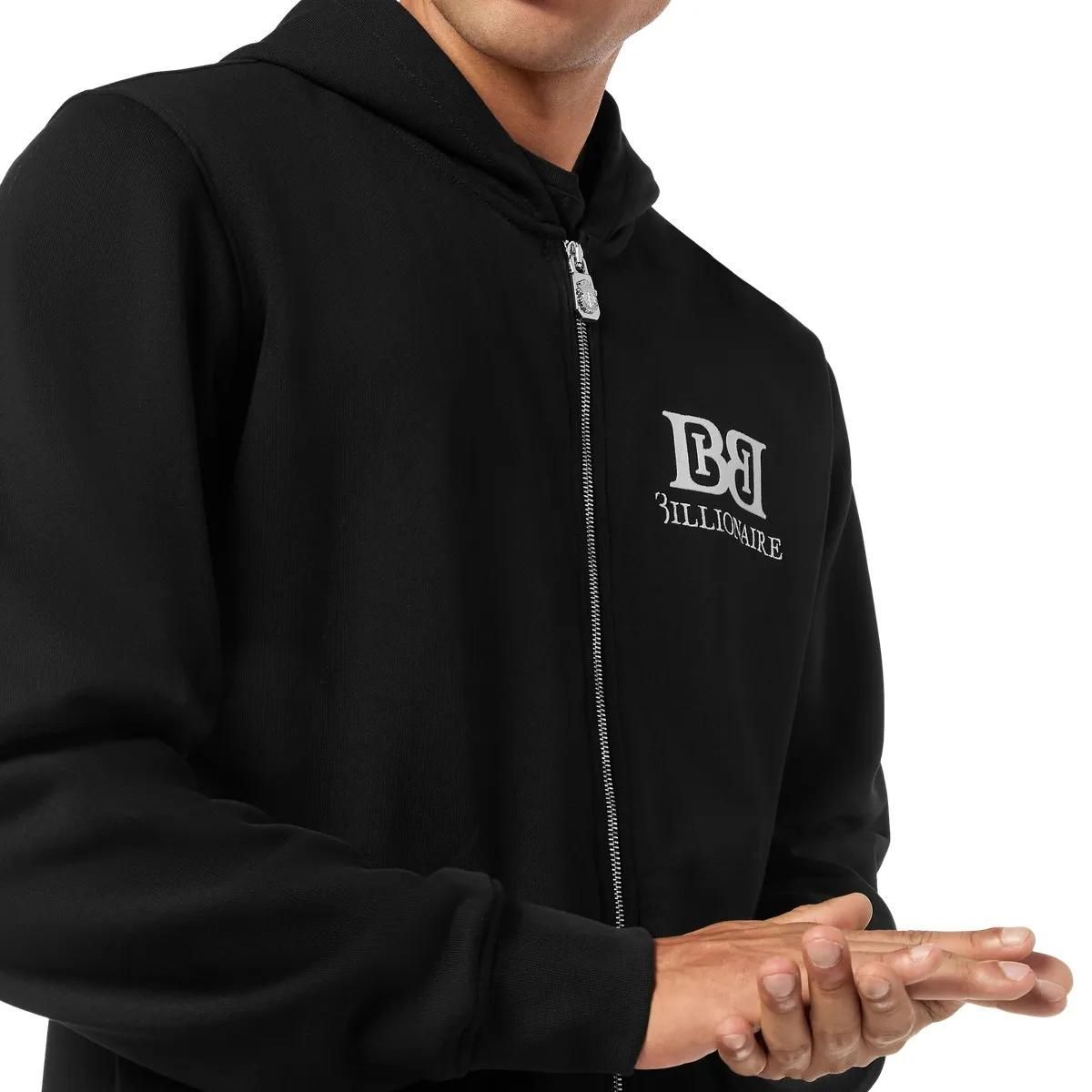 Lässige Fleece-Kapuzenjacke mit Reißverschluss