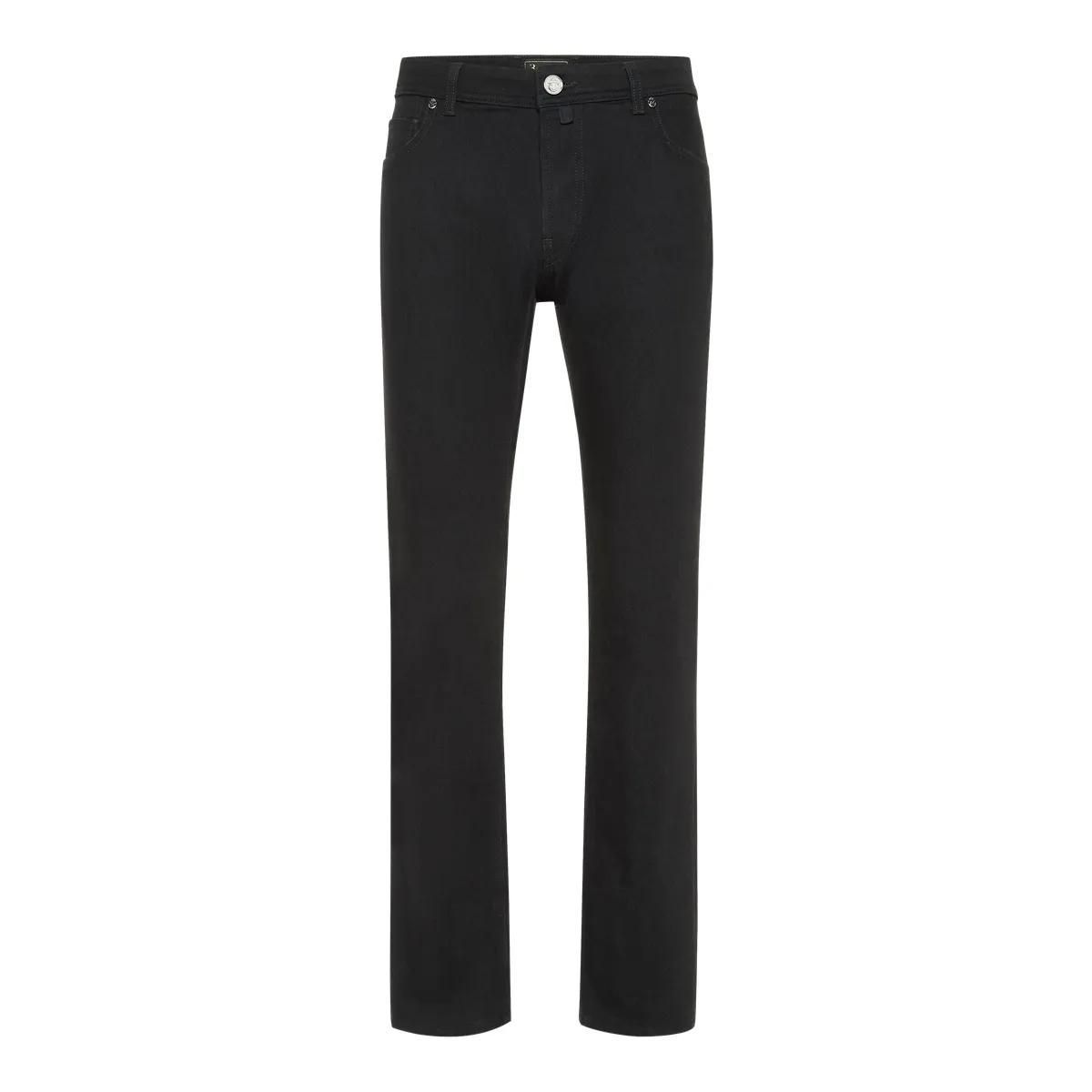 Schwarze Straight Leg Jeans