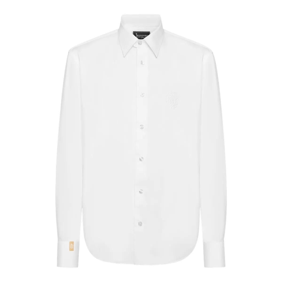 Regular Fit Hemd mit Logo-Stickerei