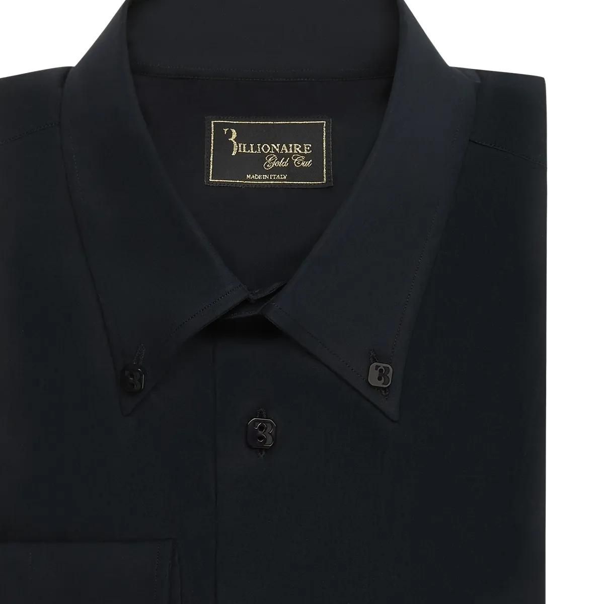 Button-Down Popeline Hemd mit Aufnäher