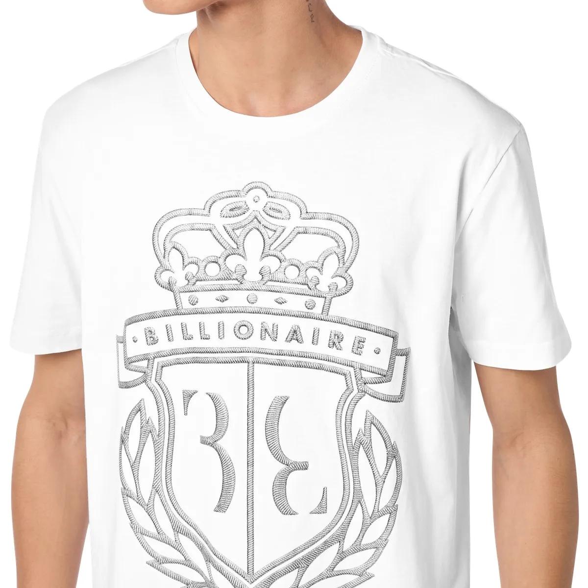 Baumwoll-T-Shirt mit Wappen-Grafikprint