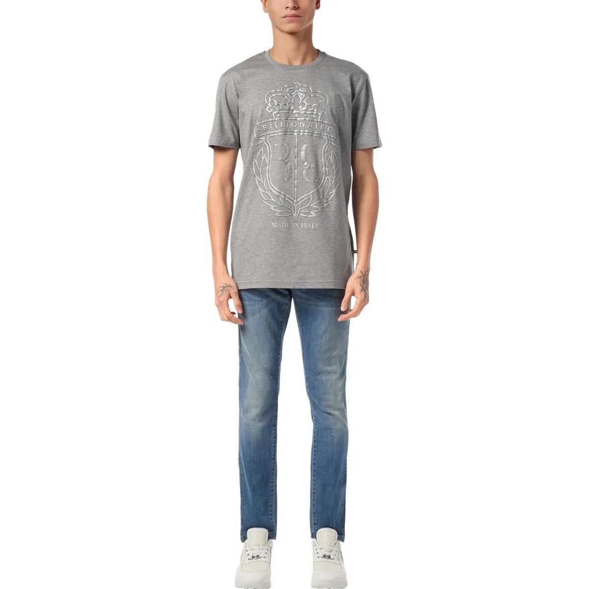 T-Shirt Rundhalsausschnitt mit Wappen Grafik