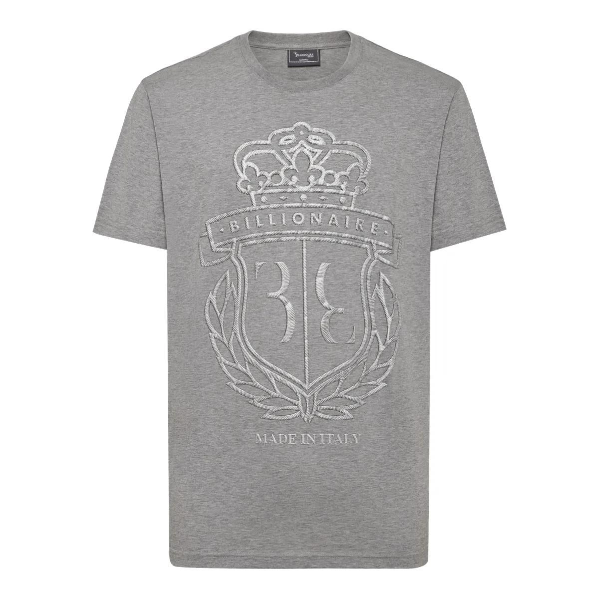 T-Shirt Rundhalsausschnitt mit Wappen Grafik