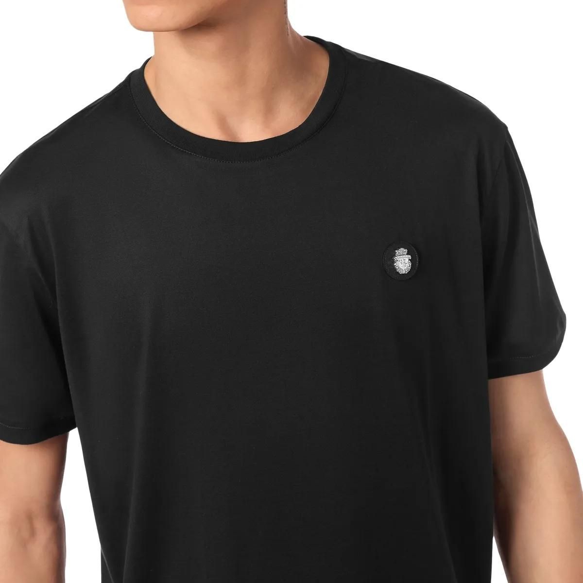 Klassisches Baumwolljersey T-Shirt mit Rundhalsausschnitt