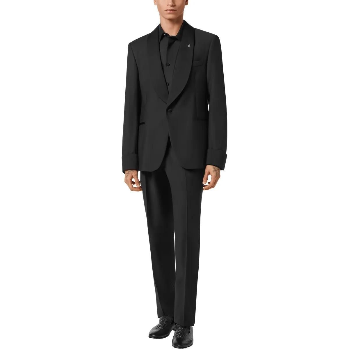 Eleganter Wollblazer mit Schalkragen
