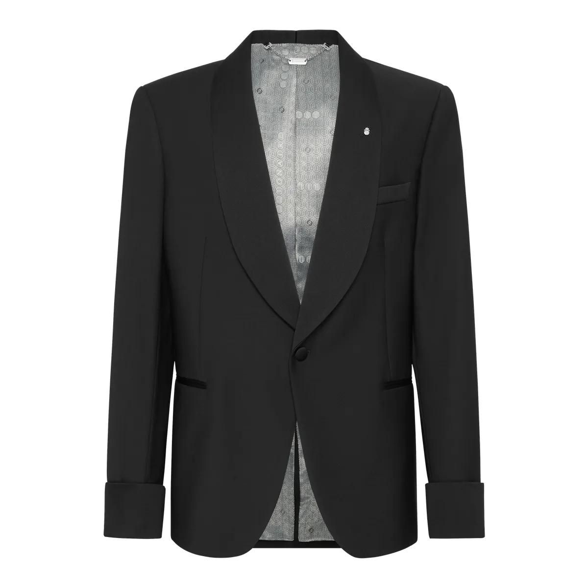 Eleganter Wollblazer mit Schalkragen