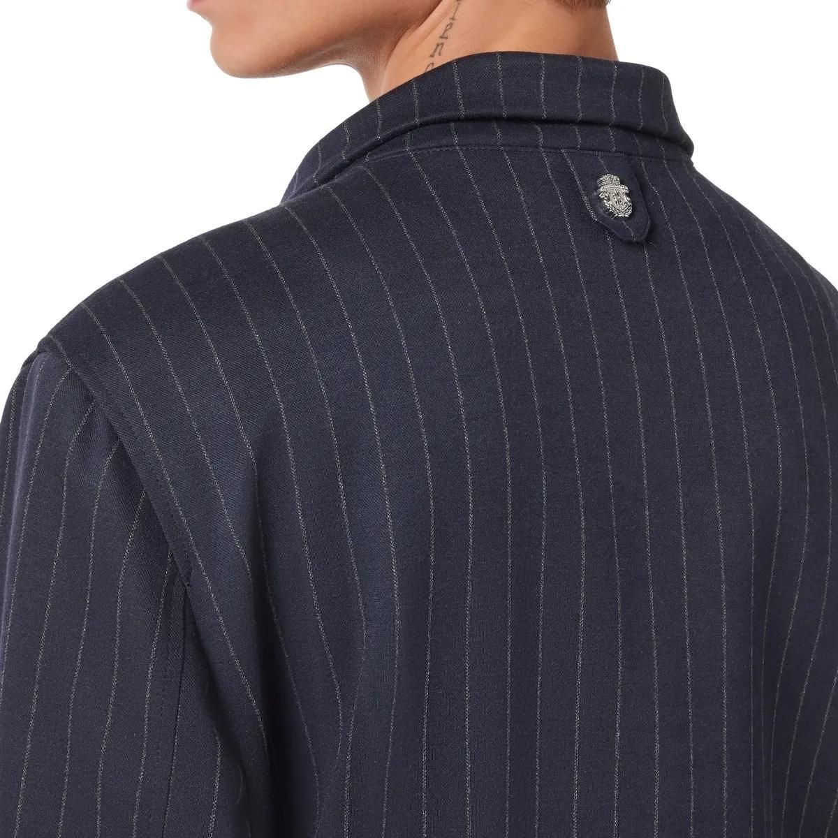 Gestreifte Trainingsjacke mit Reißverschluss