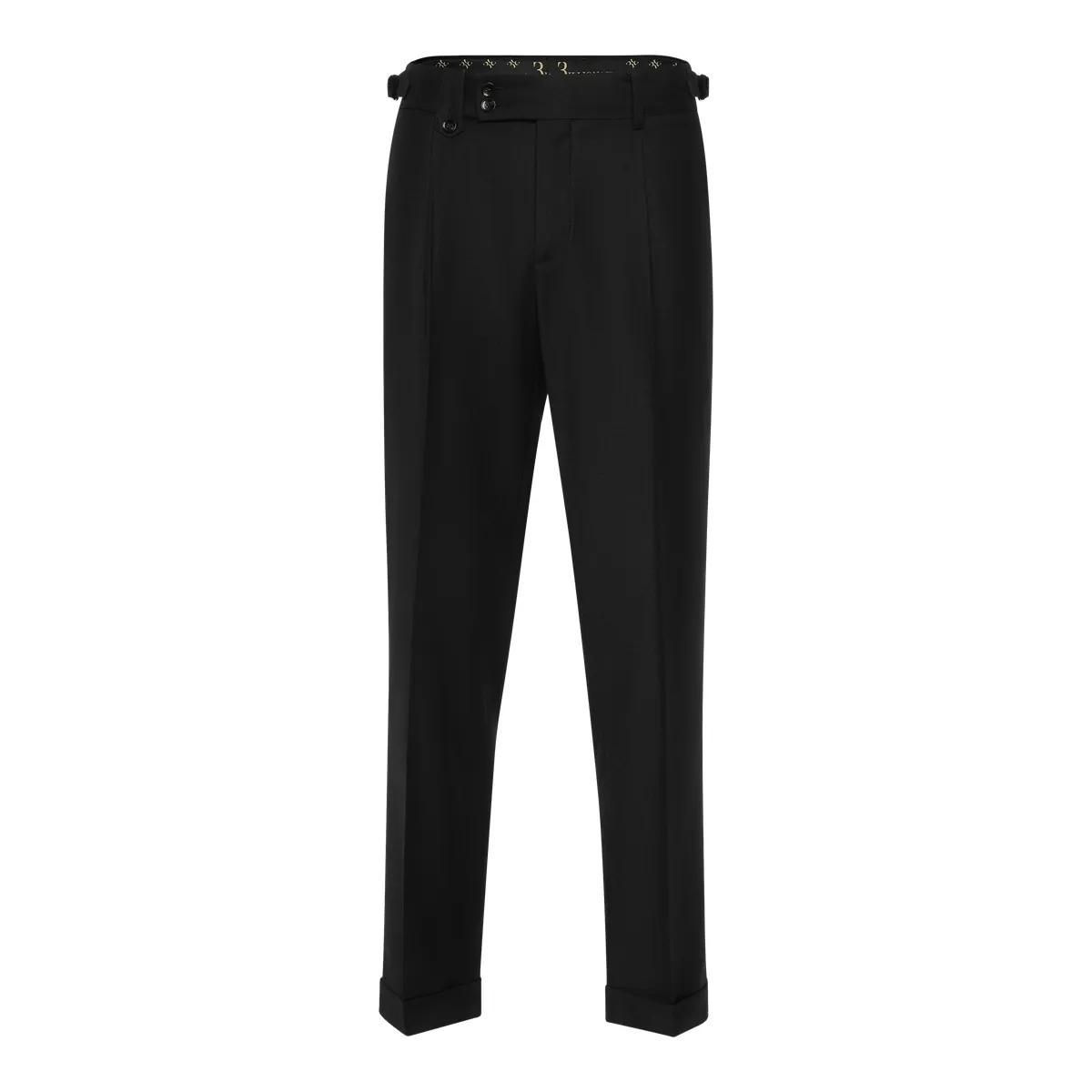 Elegante, hoch taillierte Plisseehose
