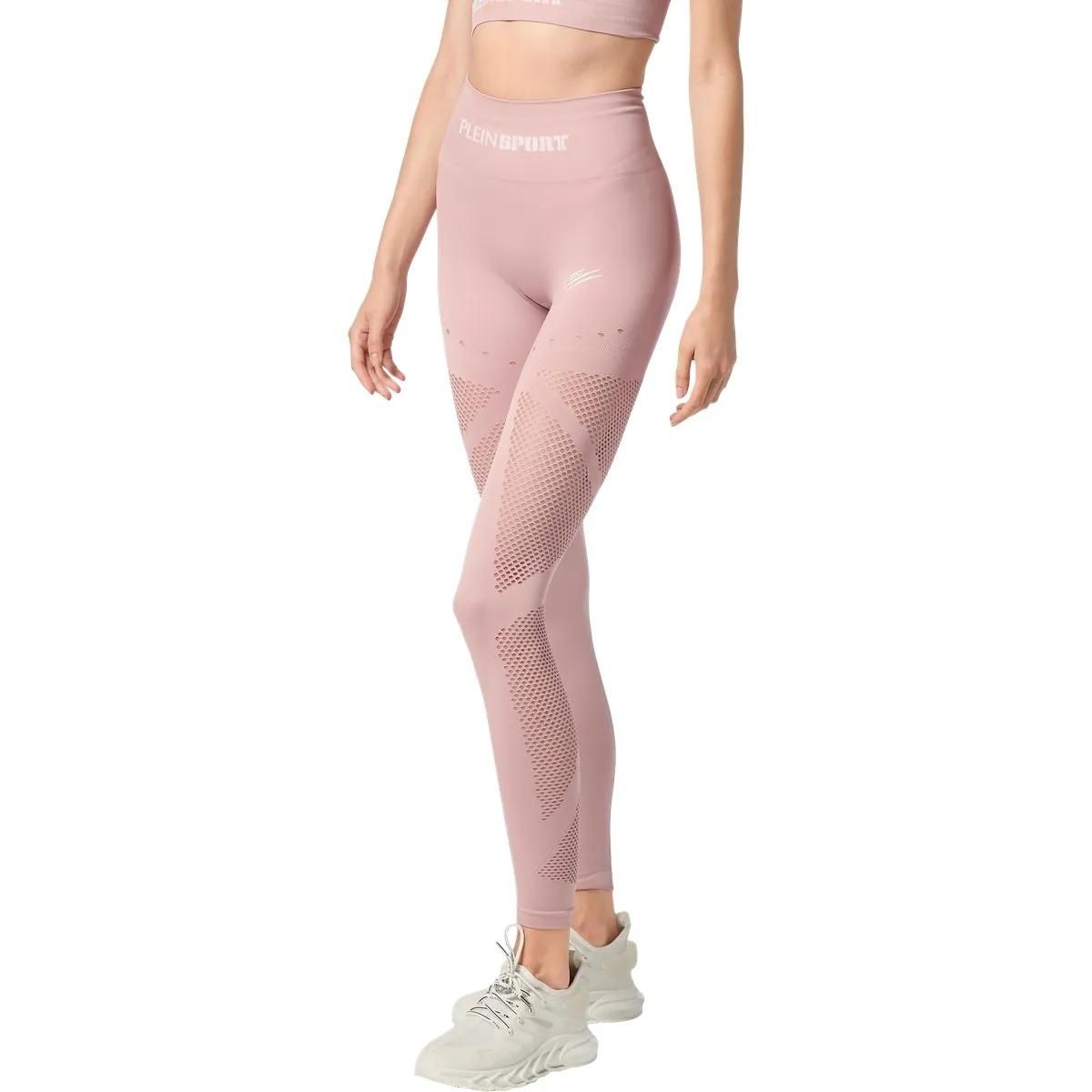 Nahtlose, sportliche Leggings mit hohem Bund