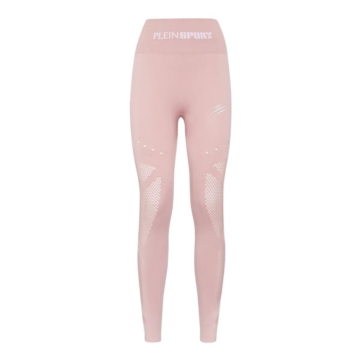 Nahtlose, sportliche Leggings mit hohem Bund