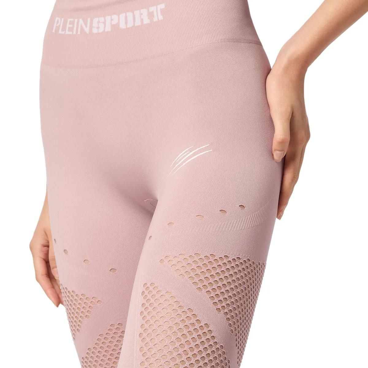 Nahtlose, sportliche Leggings mit hohem Bund