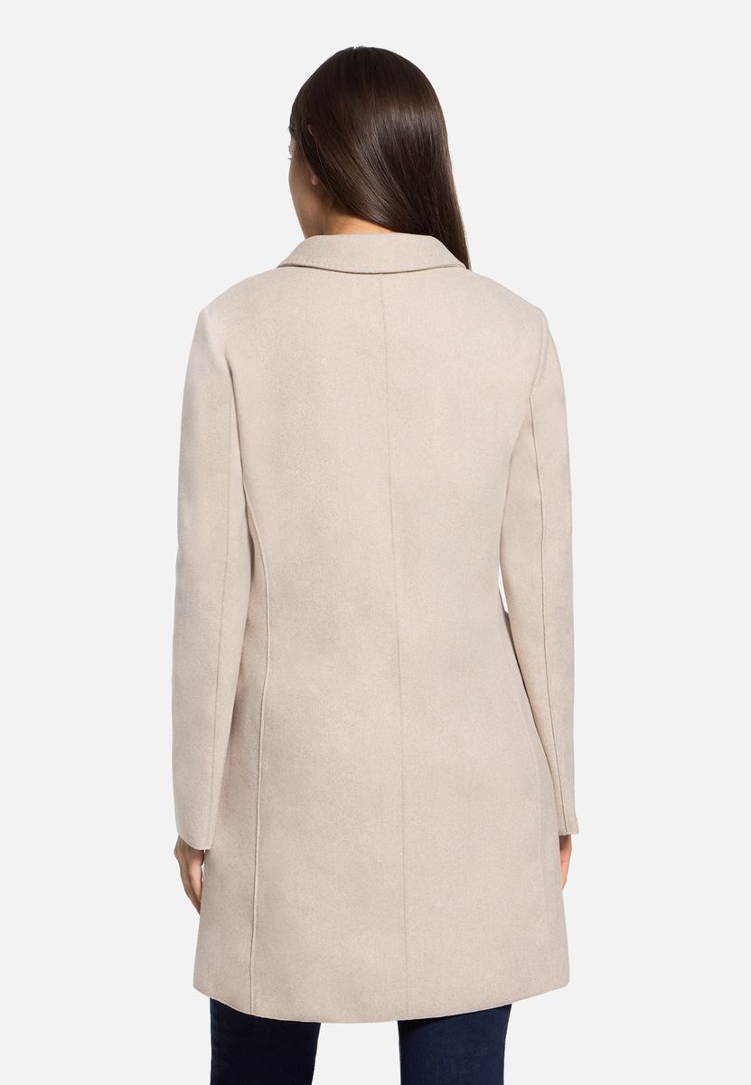 Klassischer Wollmantel mit Reverskragen