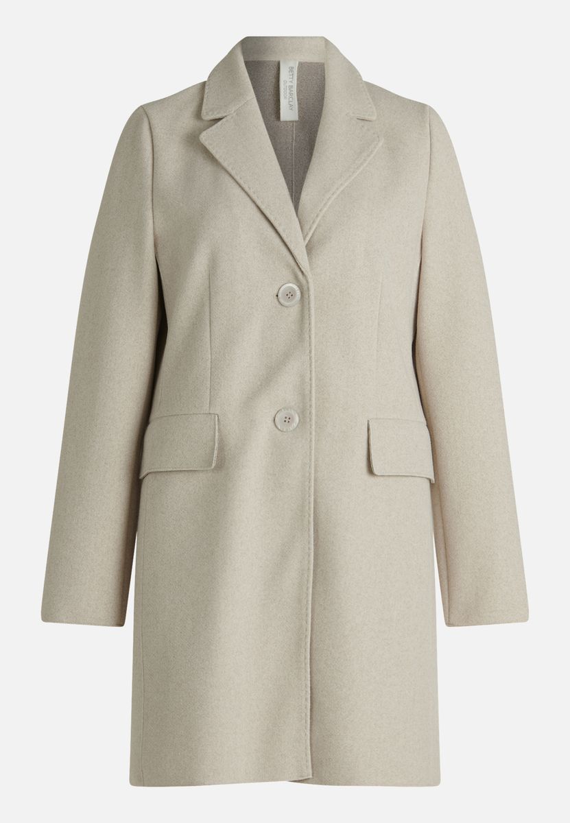 Klassischer Wollmantel mit Reverskragen