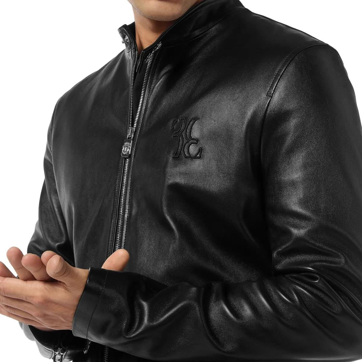 Elegante Nappa Leder Moto Jacke