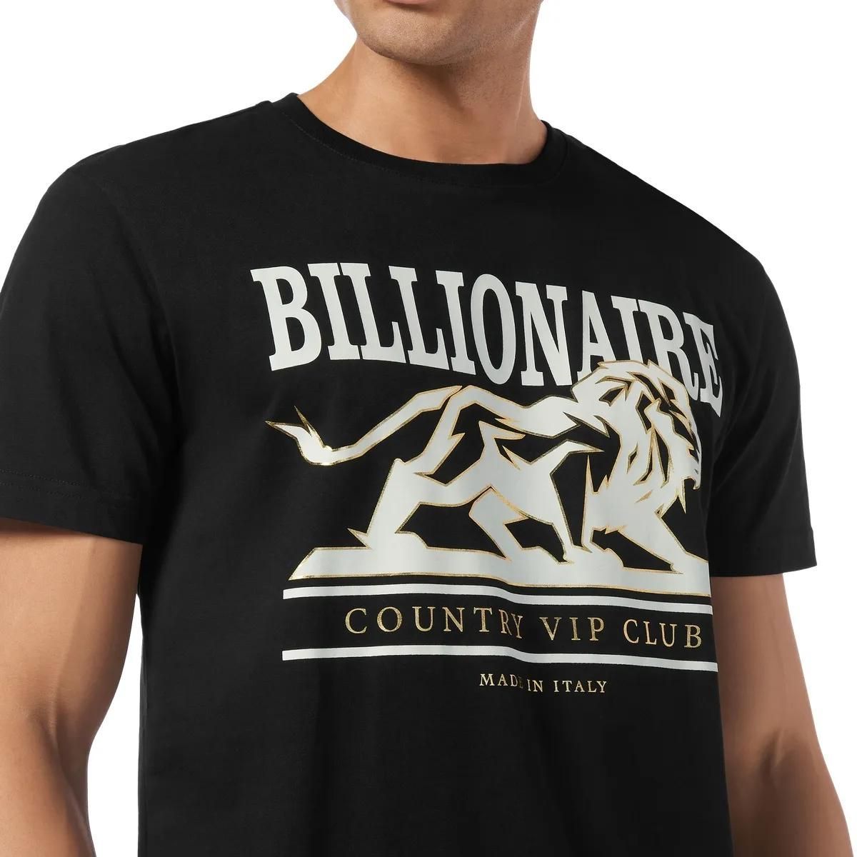 BILLIONAIRE - T-Shirt Rundhalsausschnitt Ss Lion - Größe 3XL - schwarz