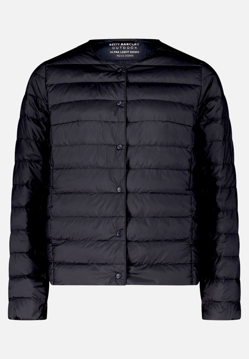 Kragenlose Steppjacke mit Daunen