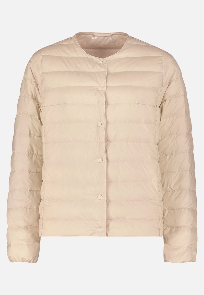 Kragenlose Steppjacke mit Daunen