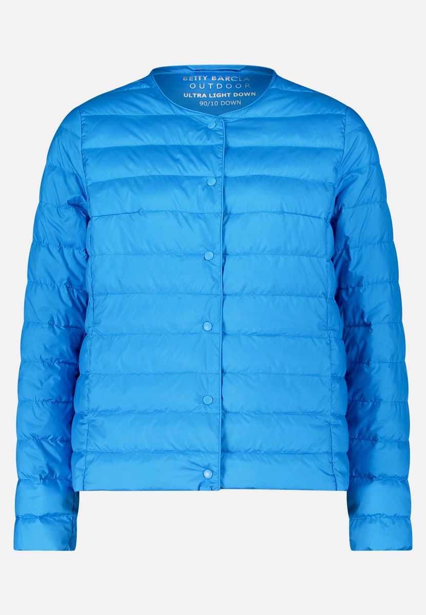Kragenlose Steppjacke mit Daunen
