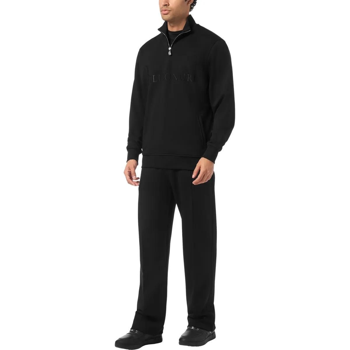 Herren Sweatshirt aus Baumwollfleece mit Reißverschluss