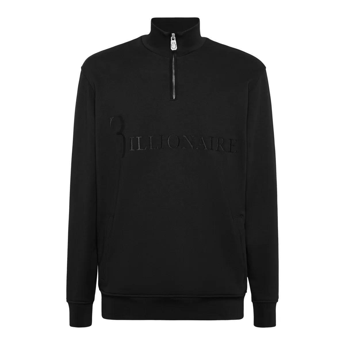 Herren Sweatshirt aus Baumwollfleece mit Reißverschluss