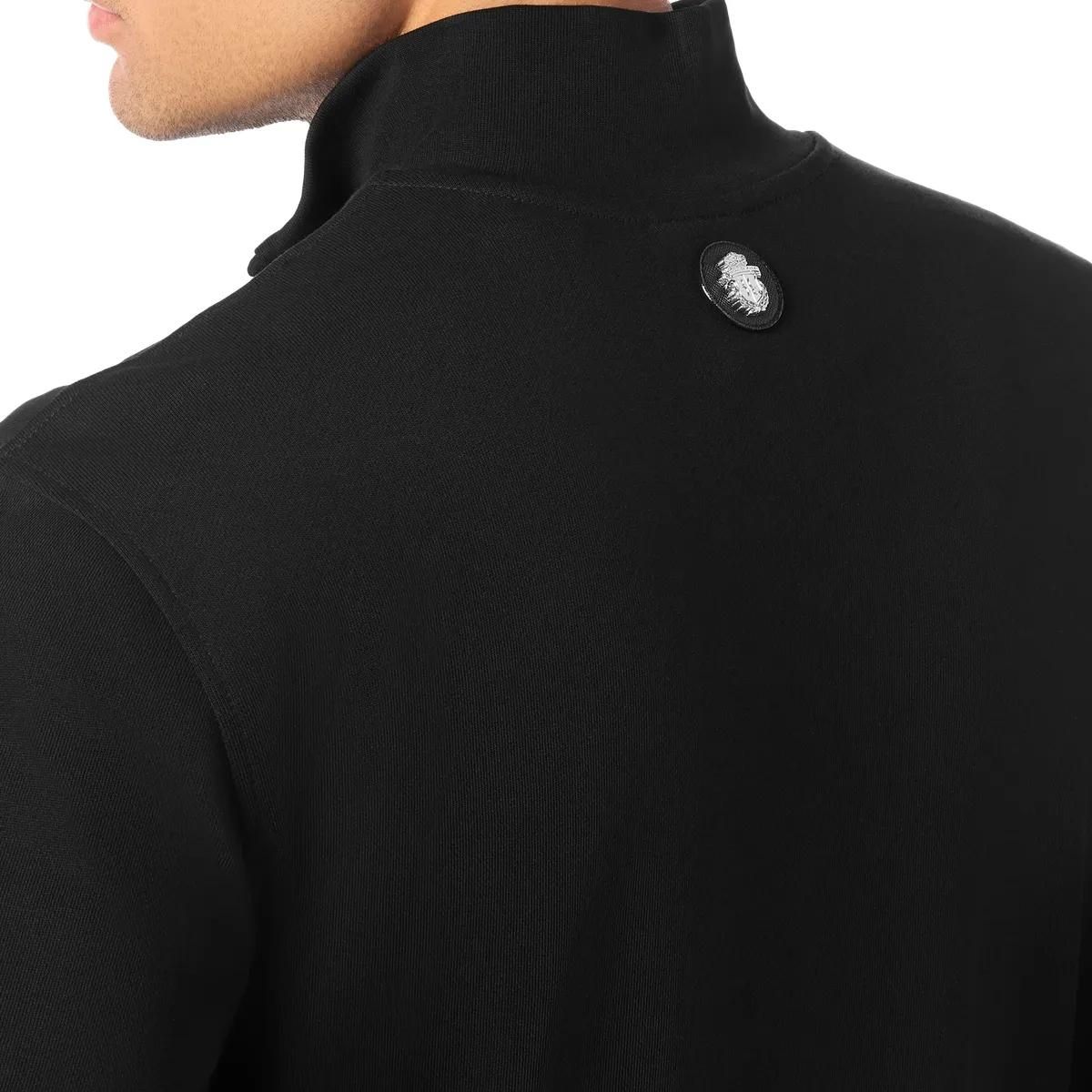 Herren Sweatshirt aus Baumwollfleece mit Reißverschluss