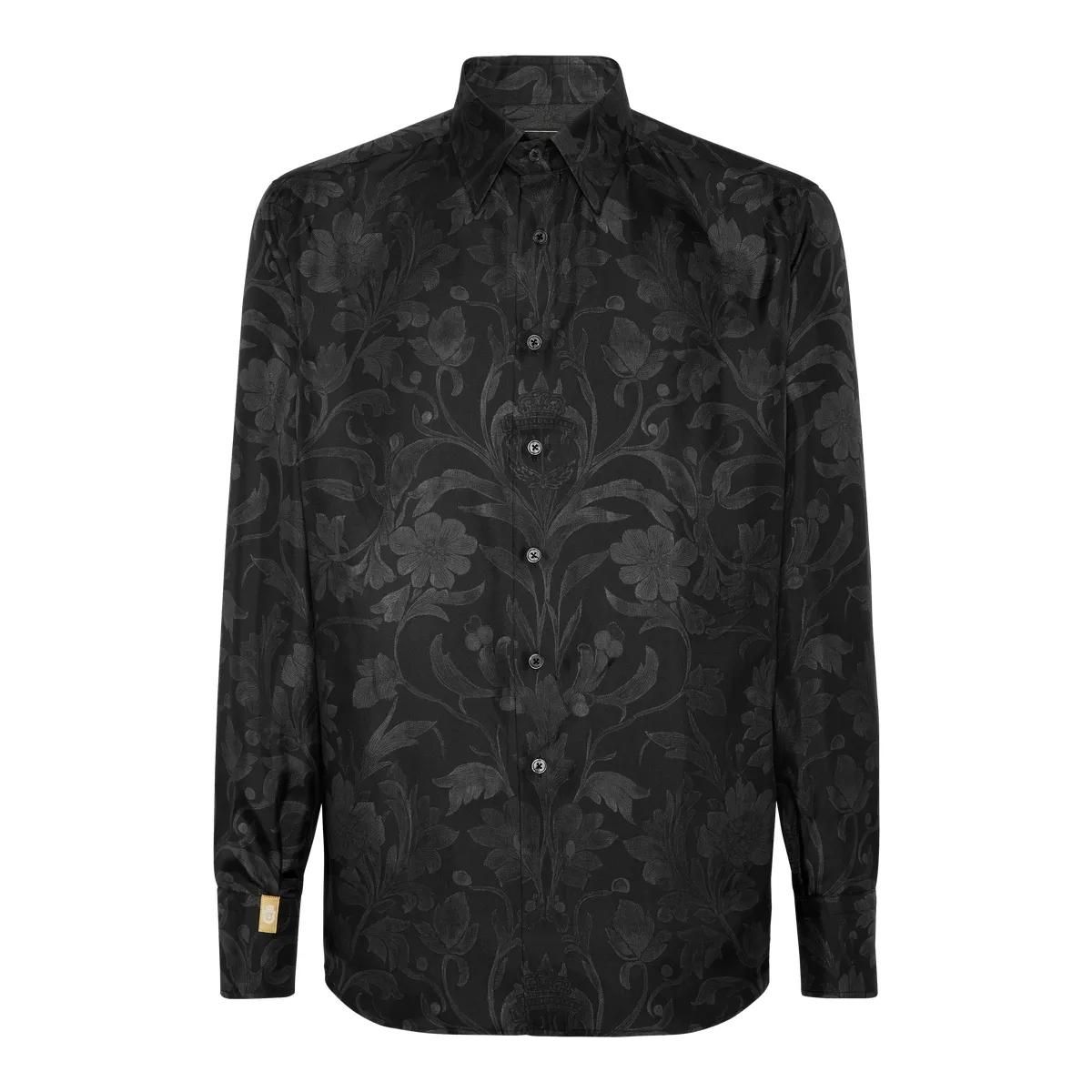 Elegantes Langarmhemd mit Blumenmuster