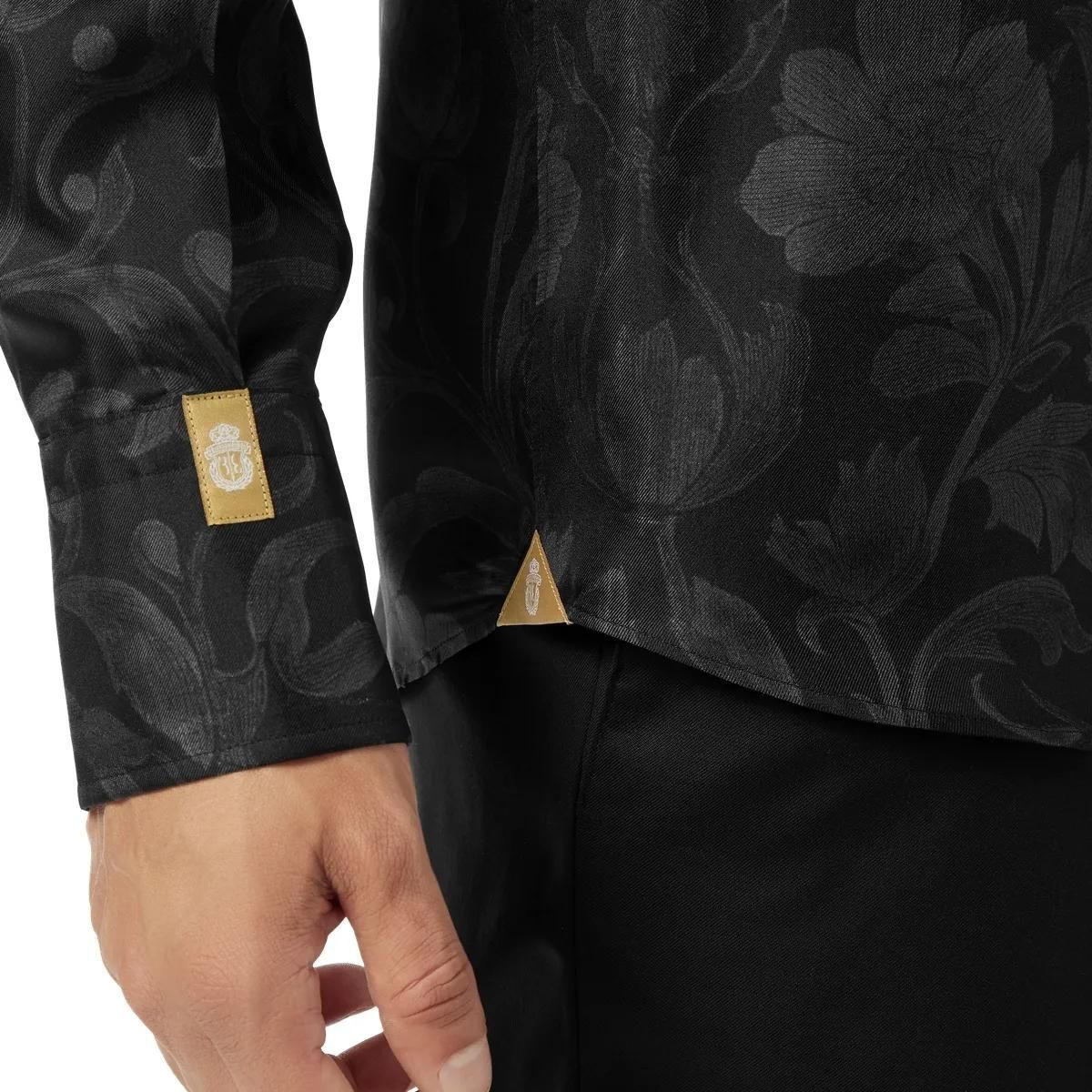 Elegantes Langarmhemd mit Blumenmuster