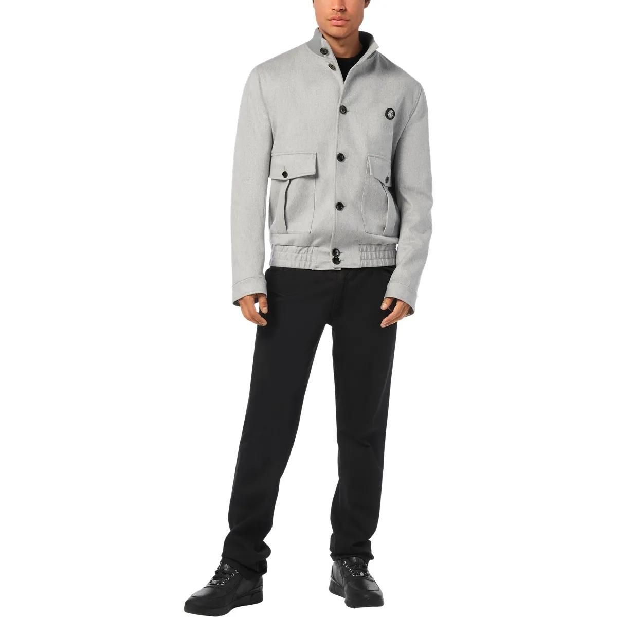 Bomberjacke aus Wollmischung