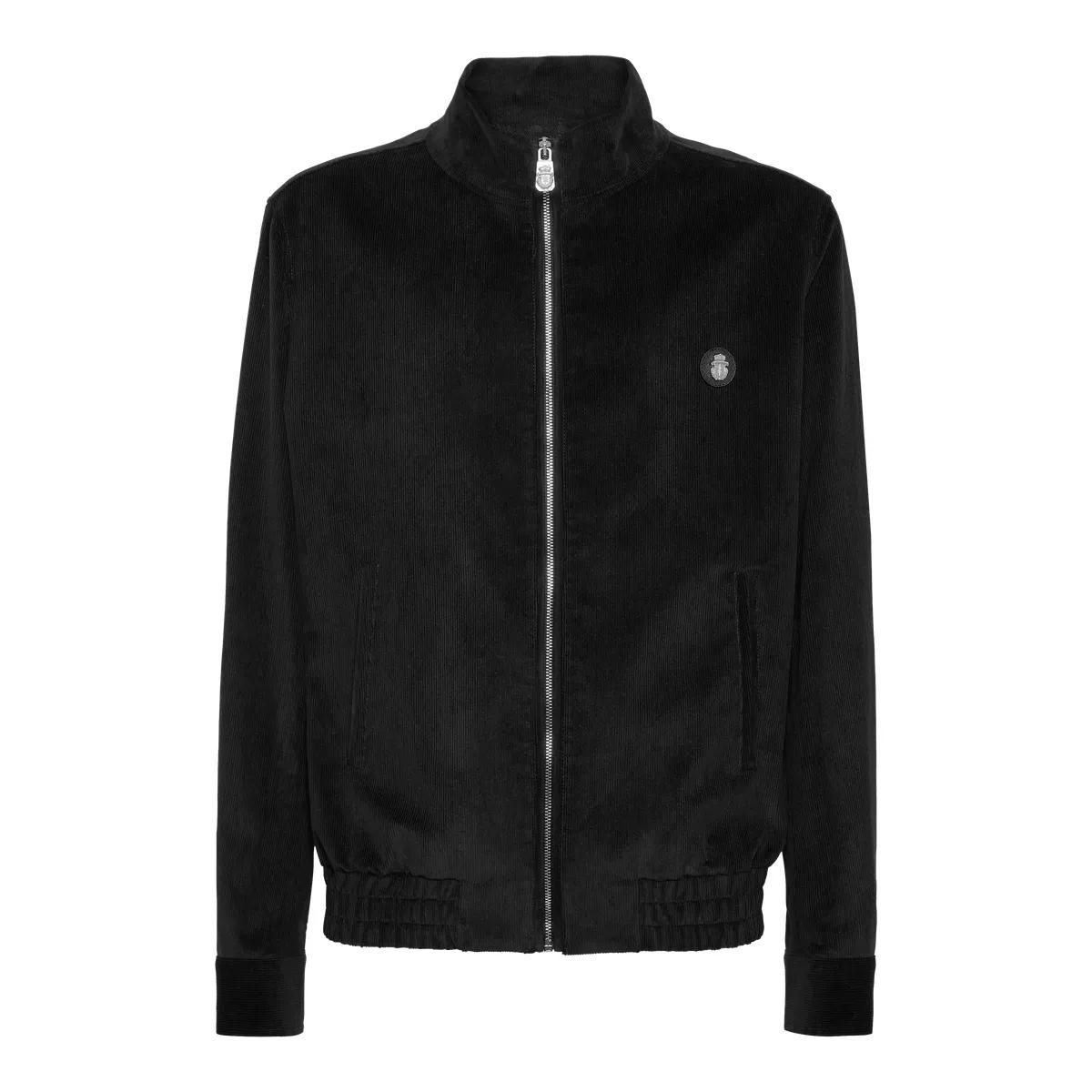 Cordjacke mit Reißverschluss