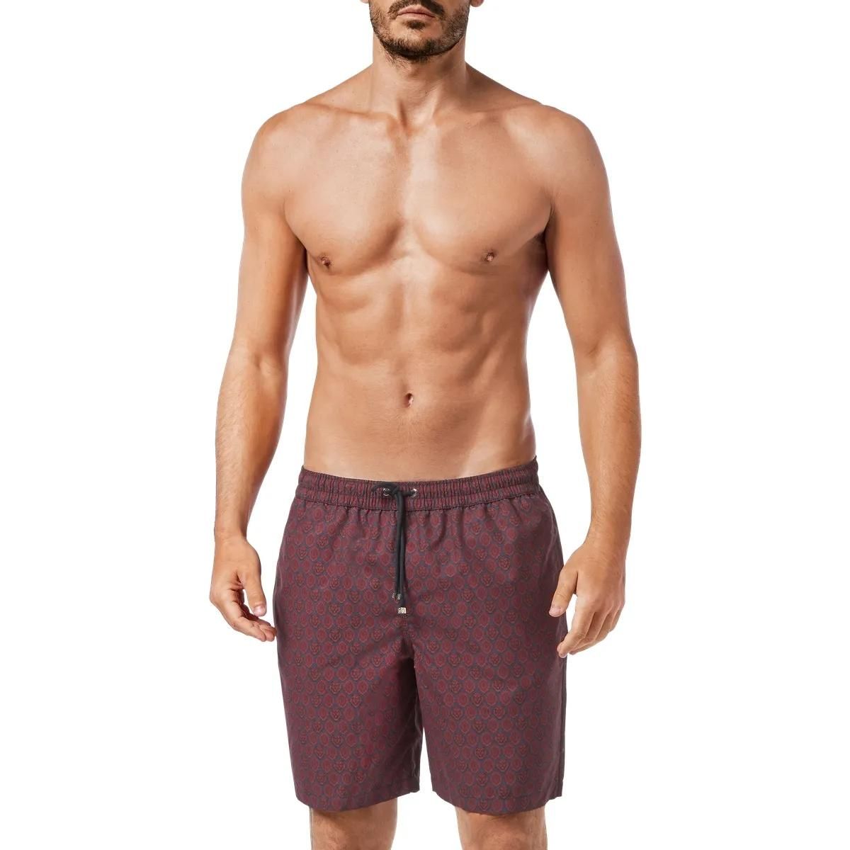 Badehose mit Print und Kordelzug