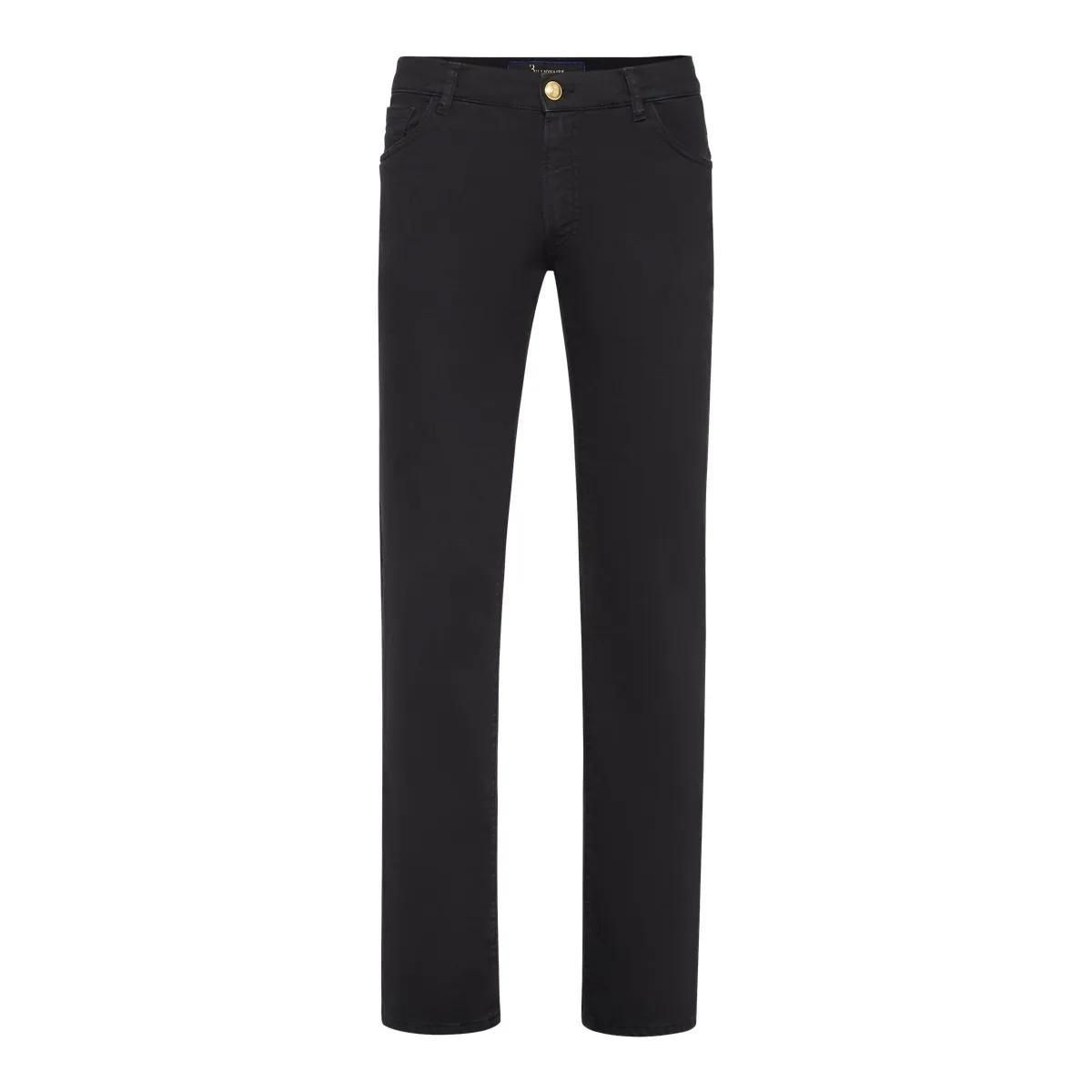 Klassische Straight-Leg Jeans in Schwarz