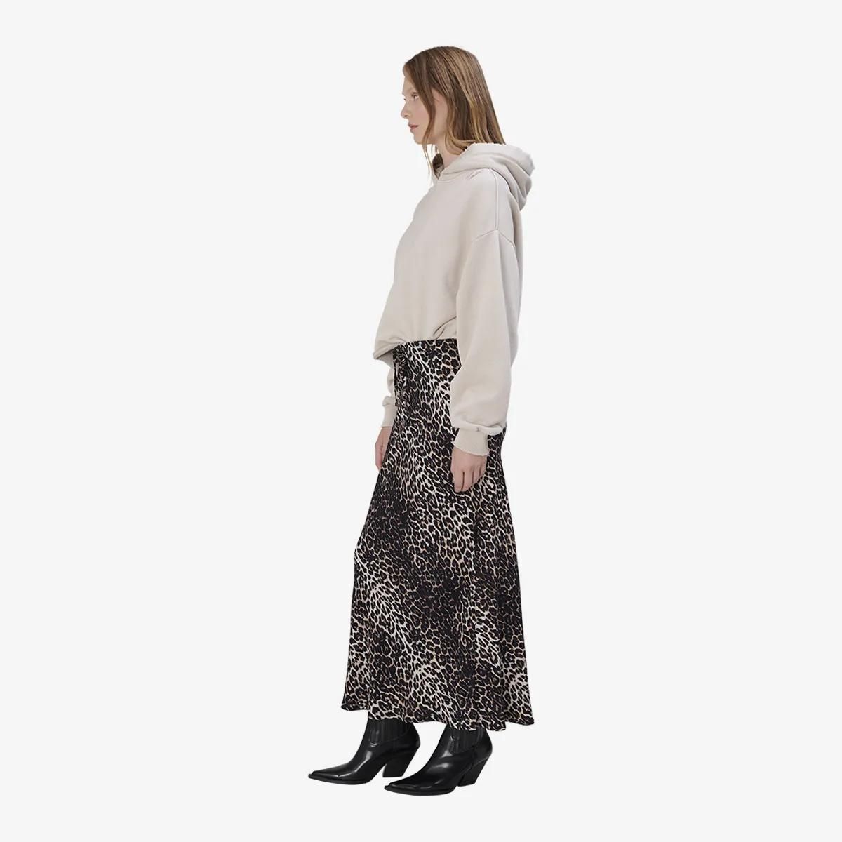 Leopardenmuster Maxi-Rock