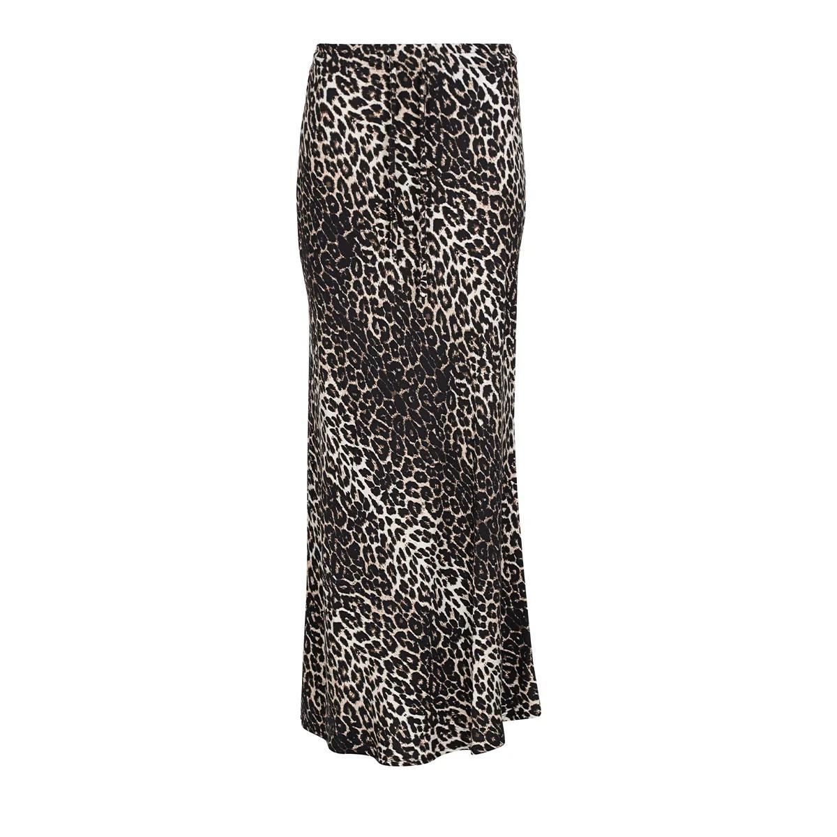 Leopardenmuster Maxi-Rock