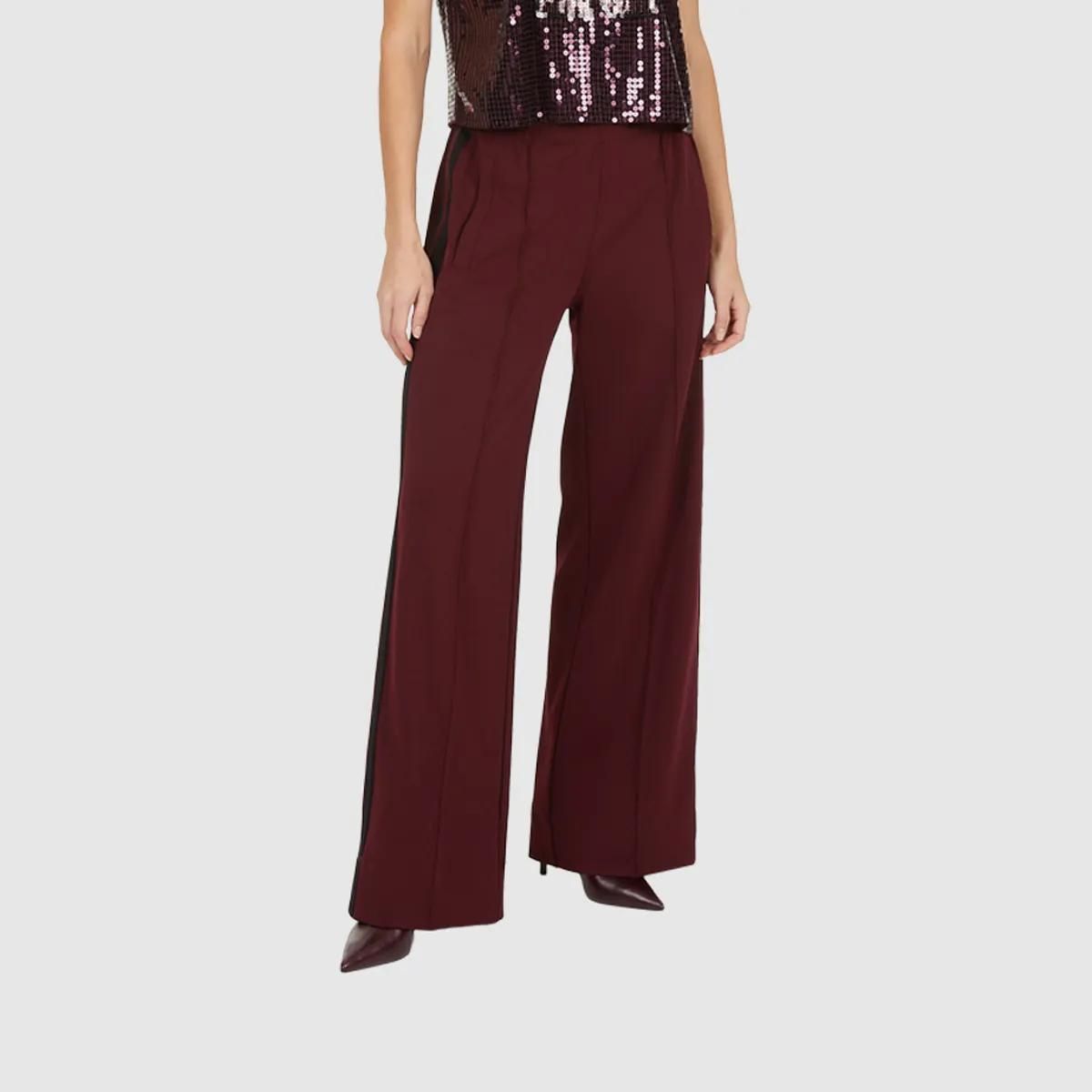 Elegante, Weitgeschnittene Hose mit Seitenstreifen