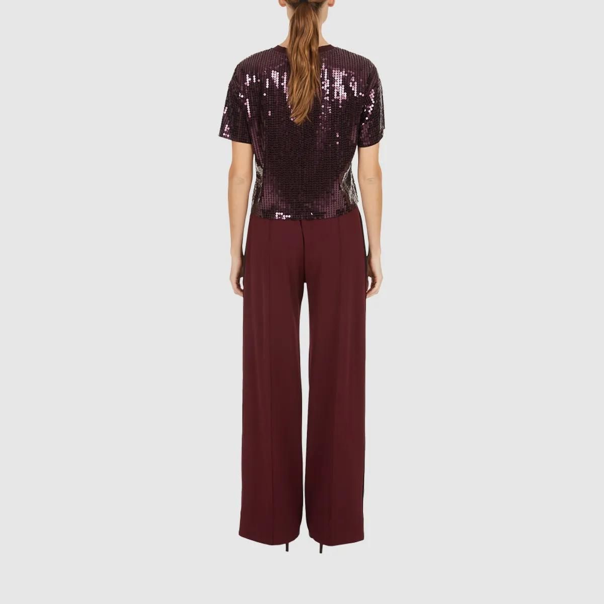 Elegante, Weitgeschnittene Hose mit Seitenstreifen