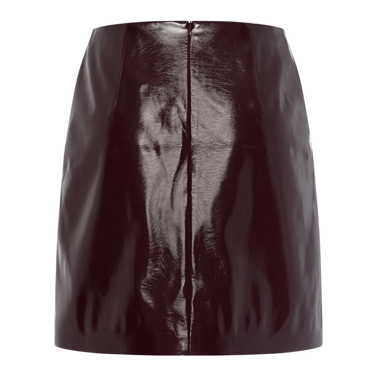 Ausgefallener Minirock aus Kunstleder