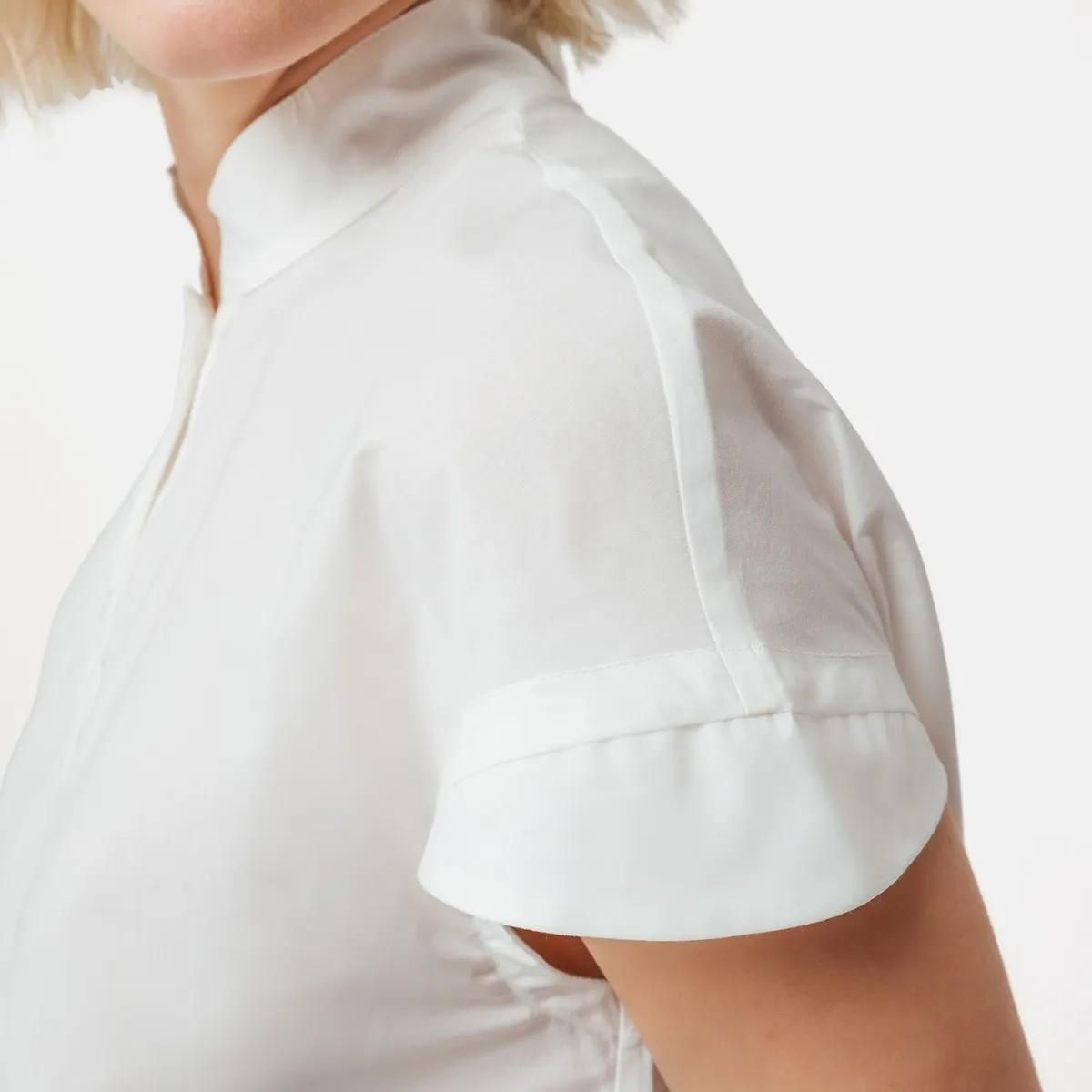 Minimalistische Kurzarm-Popover-Bluse