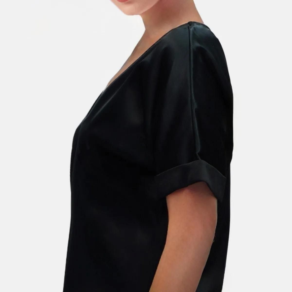 Locker geschnittene Kurzarmbluse