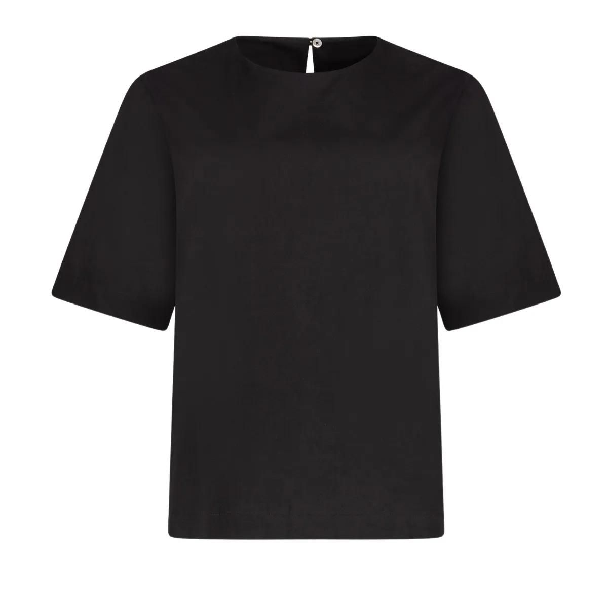 Elegantes kastenförmiges Baumwoll-Popeline-Top