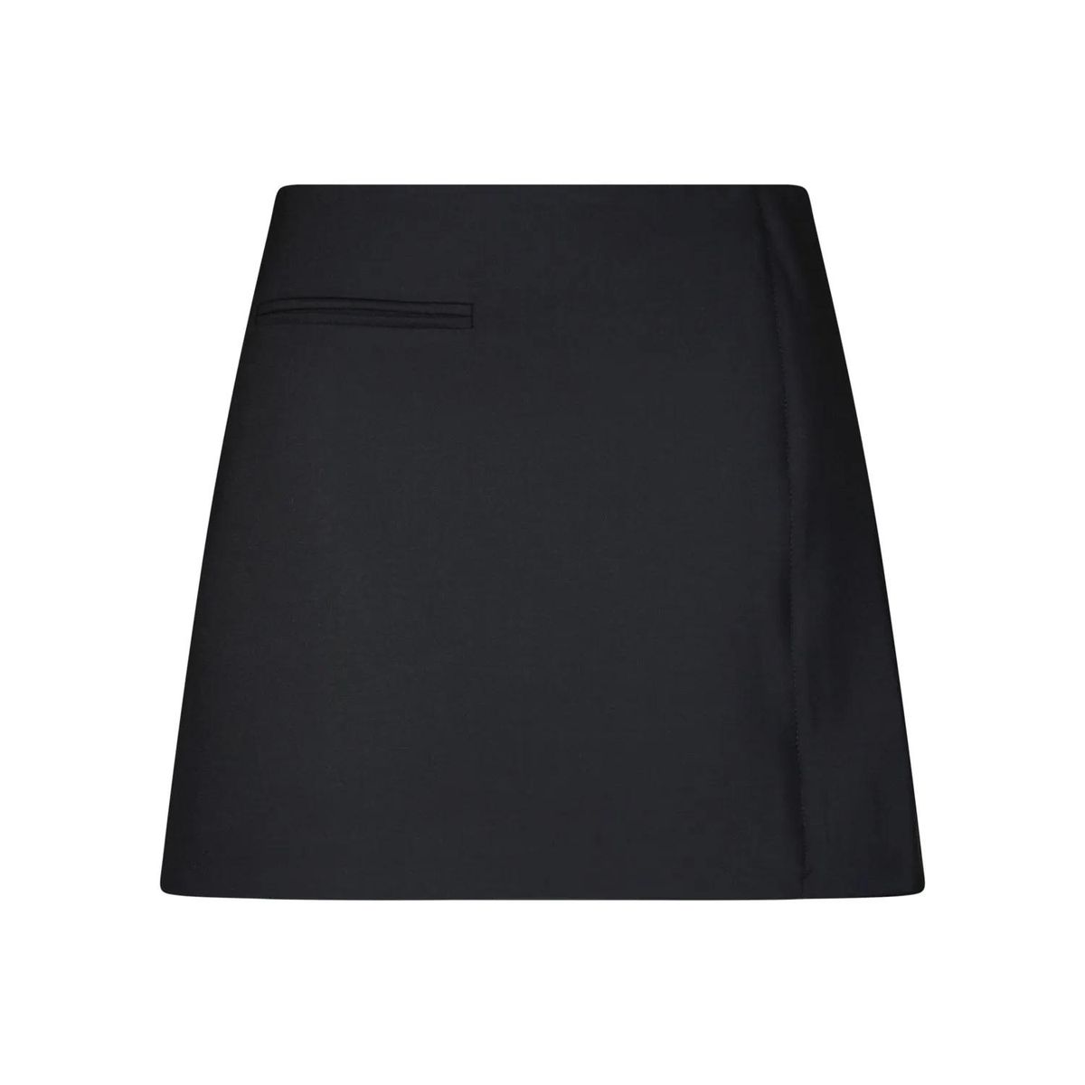 Courrèges Schwarzer Twill Minirock